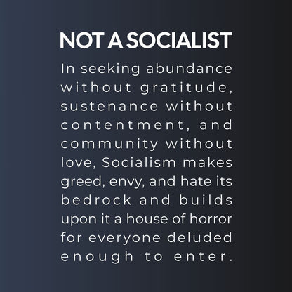 Not a Socialist | Worldview Collection