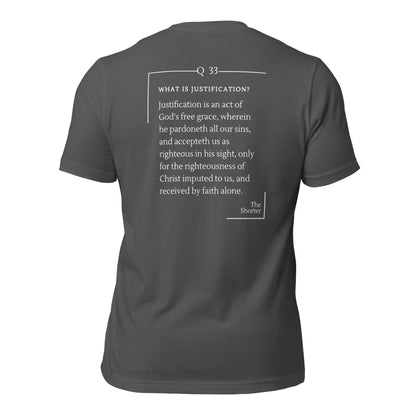 Justification by Faith Shirt | Westminster Shorter Q33