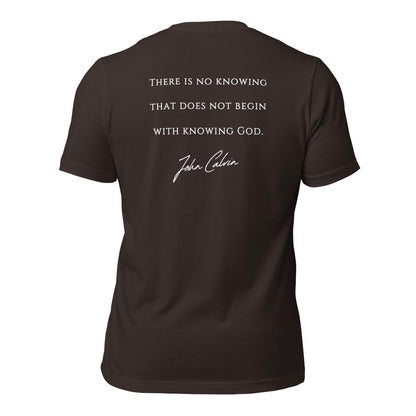 Knowing God Shirt | John Calvin Quote