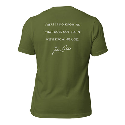 Knowing God Shirt | John Calvin Quote